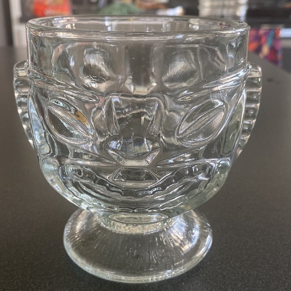 Disney World Poly Resort Happy/Sad Tiki Cocktail Glass Goblet Trader Sams - Picture 2 of 4